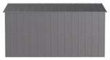 Classic Galvanized Steel Storage Shed, Charcoal, 10-ft x 12-ft