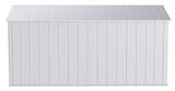 Classic Galvanized Steel Storage Shed, Flute Grey, 10-ft x 14-ft