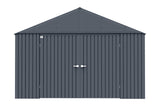 Elite 12x16-ft Anthracite Corrosion-Resistant Steel Storage Shed