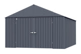 Elite 12x16-ft Anthracite Corrosion-Resistant Steel Storage Shed