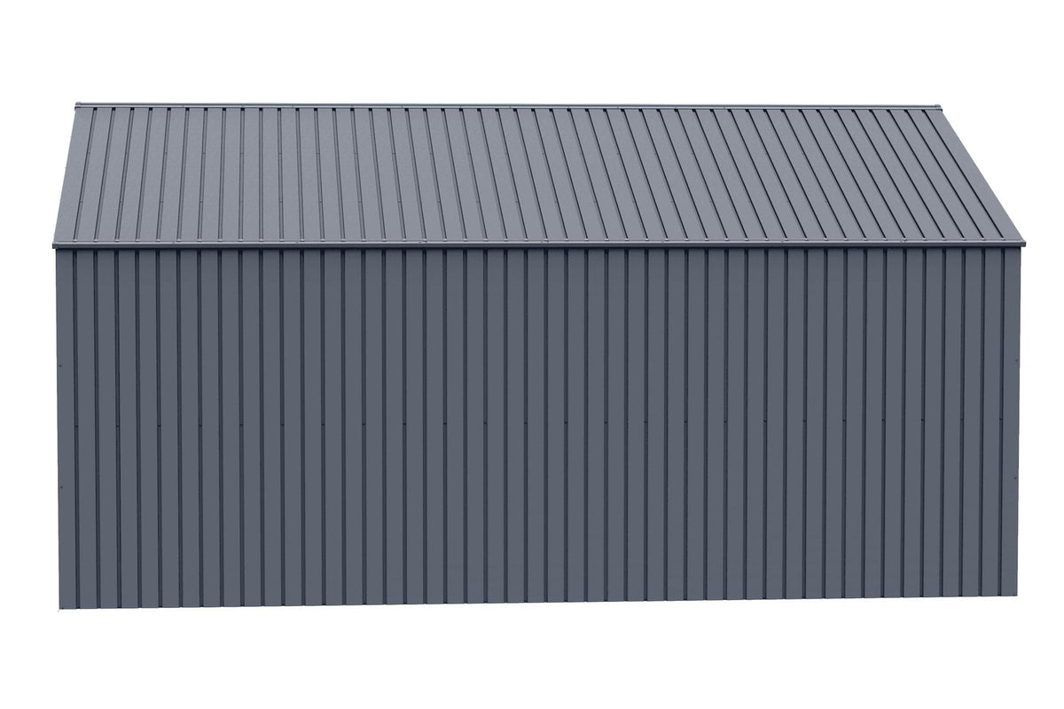 Elite 12x16-ft Anthracite Corrosion-Resistant Steel Storage Shed