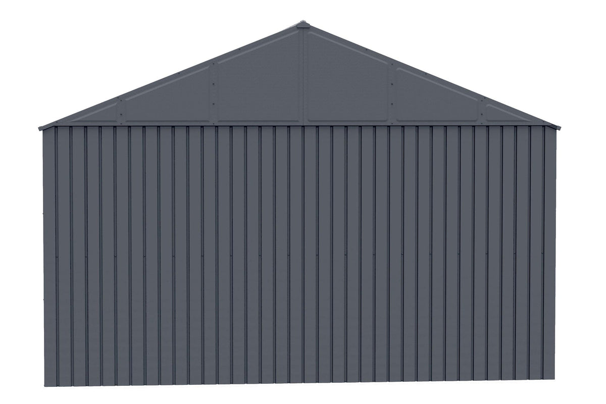 Elite 12x16-ft Anthracite Corrosion-Resistant Steel Storage Shed