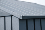 Elite 12x16-ft Anthracite Corrosion-Resistant Steel Storage Shed