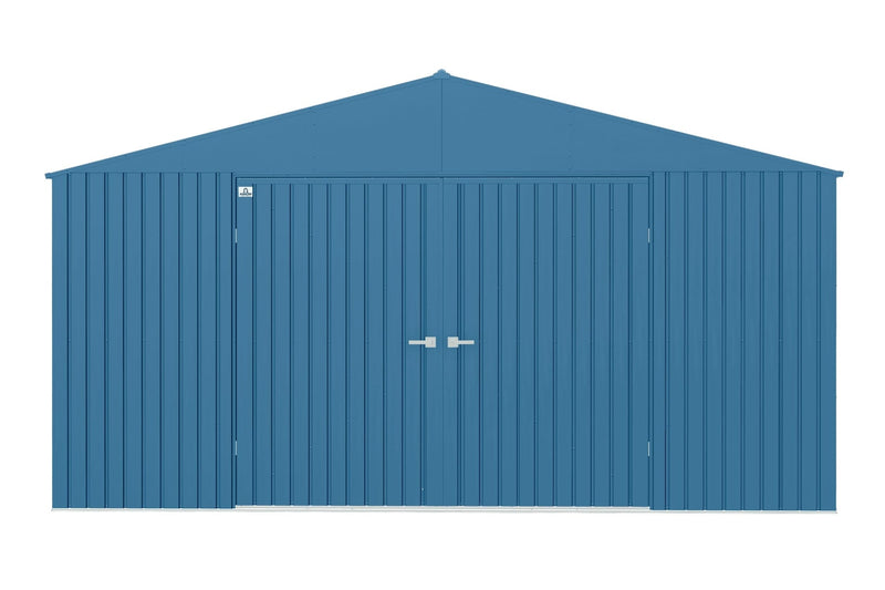 Elite 14x12-ft Blue Grey Corrosion-Resistant Steel Shed Q6552