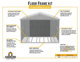 Floor Frame Kit for Arrow Elite 10x8-ft and 10x10-ft Sheds