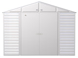 Select Galvanized Steel Storage Shed, Flute Grey, 10-ft x 14-ft