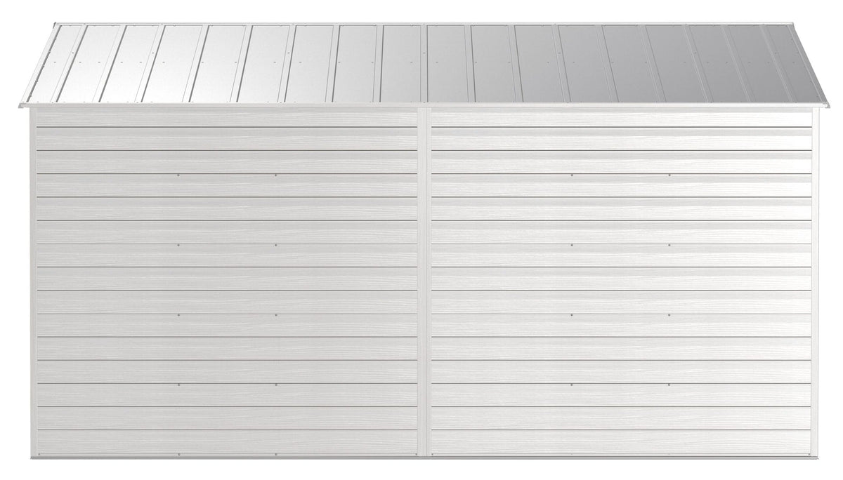 Select Galvanized Steel Storage Shed, Flute Grey, 10-ft x 14-ft