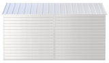 Select Galvanized Steel Storage Shed, Flute Grey, 10-ft x 14-ft