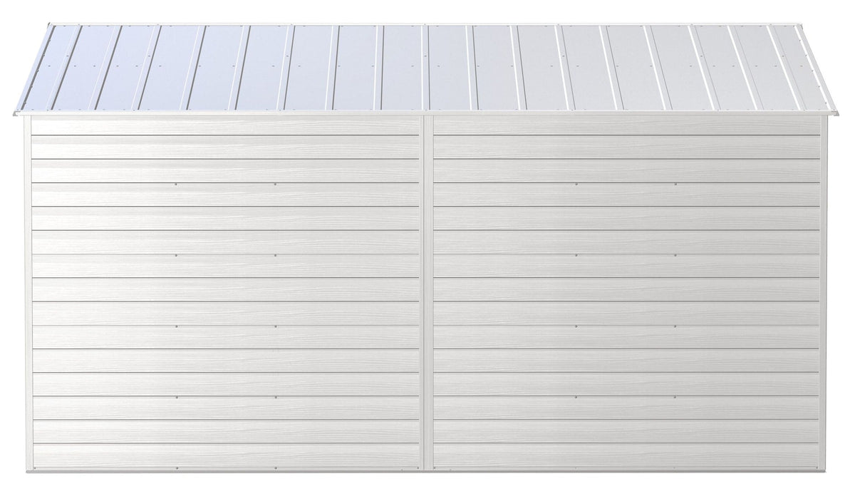 Select Galvanized Steel Storage Shed, Flute Grey, 10-ft x 14-ft