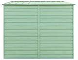 Select Galvanized Steel Storage Shed, Sage Green, 10-ft x 8-ft