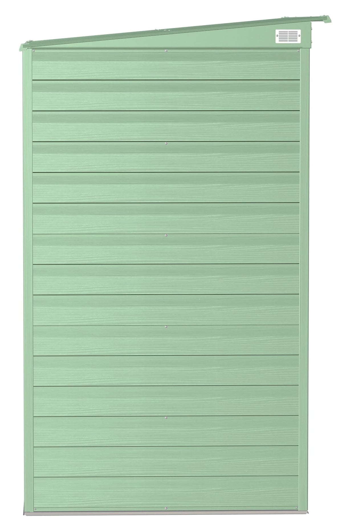 Select Galvanized Steel Storage Shed, Sage Green, 6-ft x 4-ft