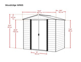Woodridge 6x5-ft Corrosion-Resistant Steel Storage Shed