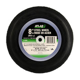 Steel Lawn Mower Replacement Wheel with Ball Bearings, 8-in x 1.5-in