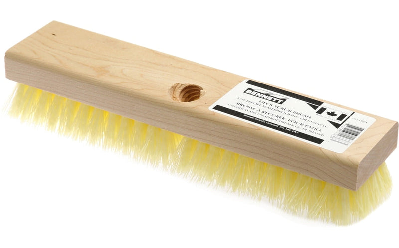 Female Threaded Deck Scrub Brush, 10-in L1935