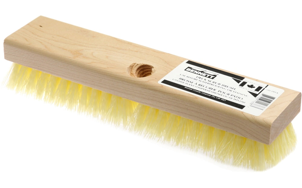 Female Threaded Deck Scrub Brush, 10-in