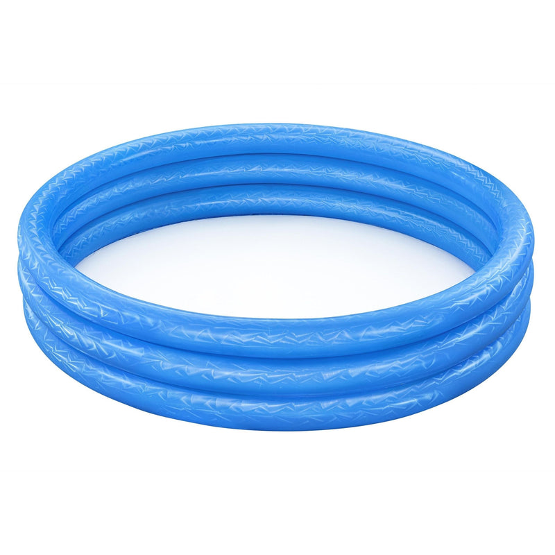 Inflatable 3-Ring Pool, 5-ft x 12-in, Assorted Colours B256