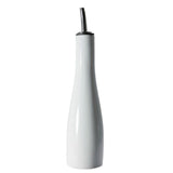 Porcelain Vinegar Bottle with Pouring Spout, 10-oz, White