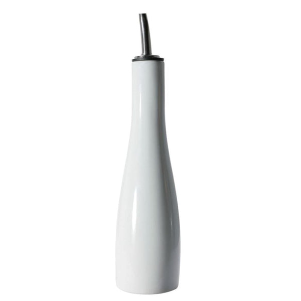 Porcelain Vinegar Bottle with Pouring Spout, 10-oz, White P9164