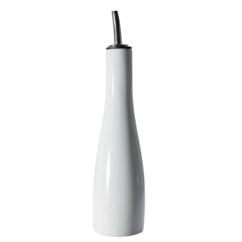 Porcelain Vinegar Bottle with Pouring Spout, 10-oz, White P9164