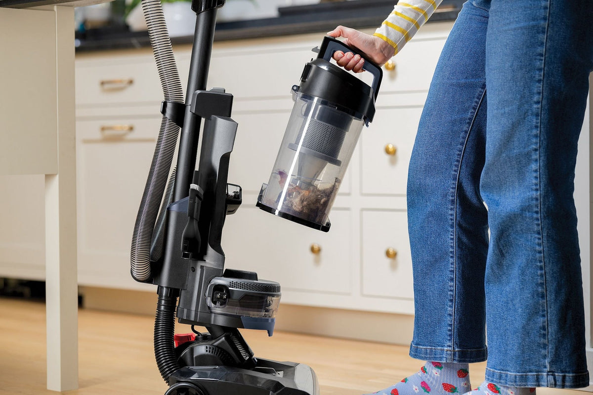 PowerLifter Swivel Rewind Bagless Upright Corded Vacuum Cleaner