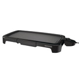 Family Sized Electric Griddle, Black, 20-in x 11-in