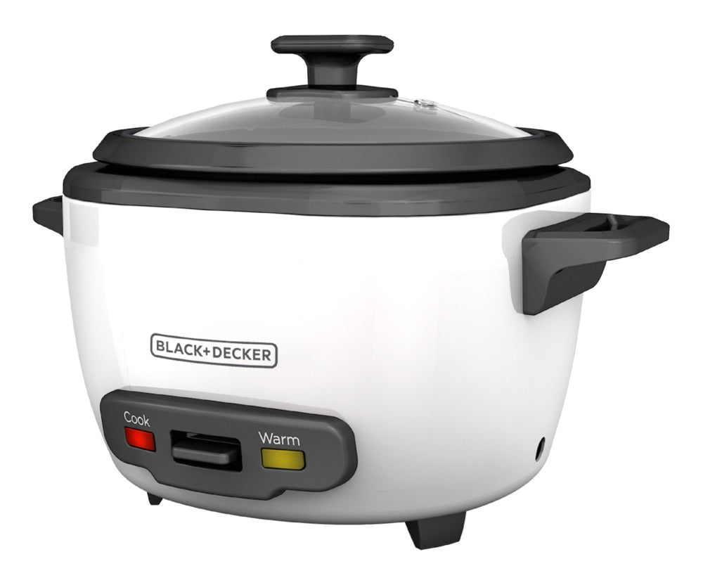 Rice Cooker & Non-Stick Steamer White, 16 Cups