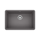 Precis 27-in Single Bowl Undermount Kitchen Sink, Cinder