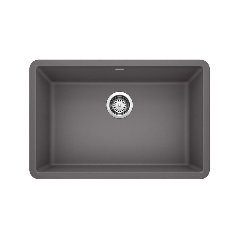 Precis 27-in Single Bowl Undermount Kitchen Sink, Cinder G6694