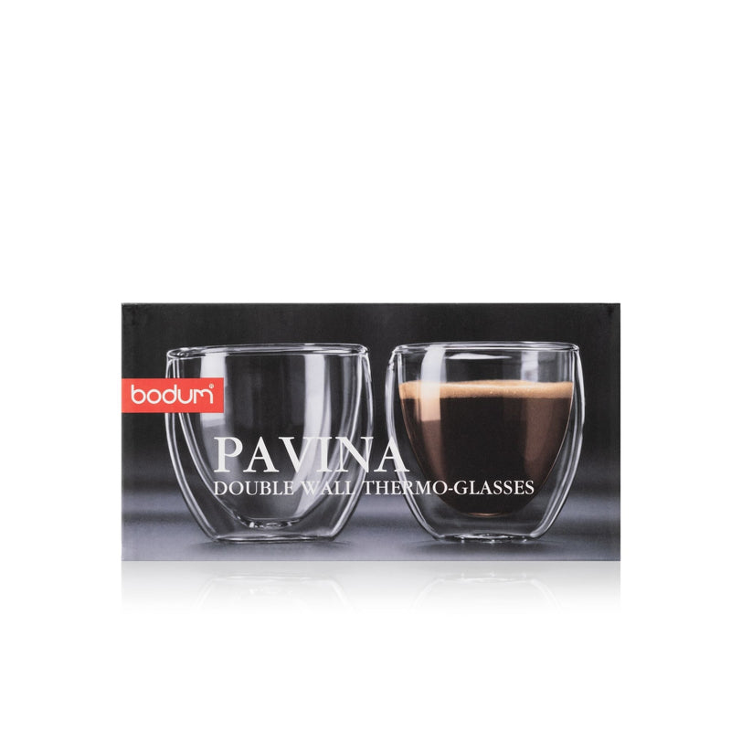 Double Wall Clear Glass Mugs, 2.7-oz, 2-pk H7796