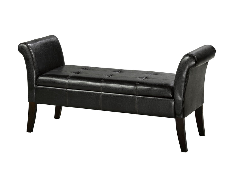 Fabric Tufted Accent Bench with Storage J2294