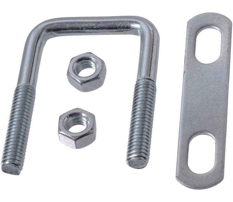 Square U Bolt, Carbon Steel and Zinc-Plated, 2-1/2 x 1-1/3-in O484