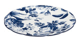 Augusta Stoneware Dinner Plate, 1-pc, White/Blue Floral