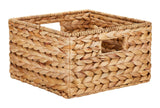Hazel Square Woven Water Hyacinth Storage Basket