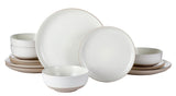 Maywood Speckled Two-Toned Dinnerware Set, Serves 4, 12-pc