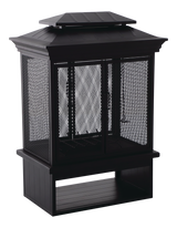 McKay Outdoor Wood Burning Fireplace, 35-3/8 x 24 x 51-1/2-in
