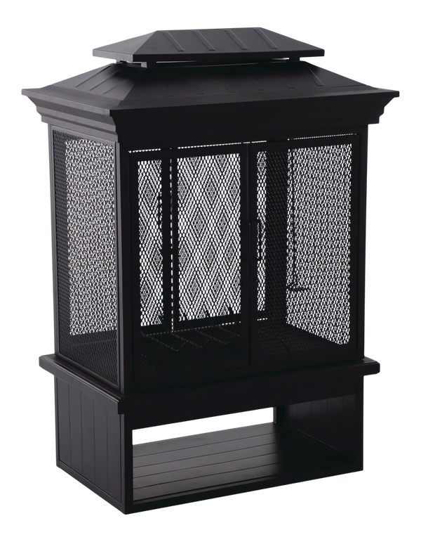 McKay Outdoor Wood Burning Fireplace, 35-3/8 x 24 x 51-1/2-in E2903