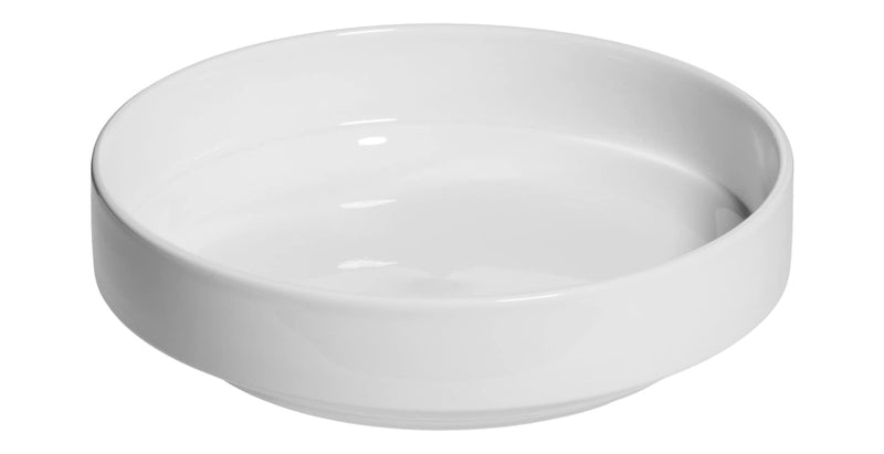 Modern Edge Porcelain Dinner Bowl, 7.8-in, White H6687