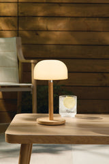Outdoor Rechargable Bamboo Mushroom Lamp, Multiple Colour Modes