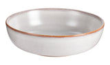 Reactive Glaze Dinner Bowl, 1-pc, White with Reactive Glaze