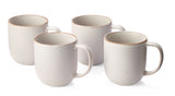 Summerset Reactive Glaze Stoneware Mug Set, 13-oz, 4-pk