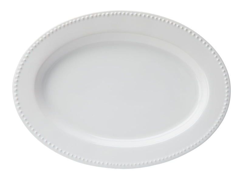 Whitworth Oval Stoneware Platter, 11.3-in, White G8045