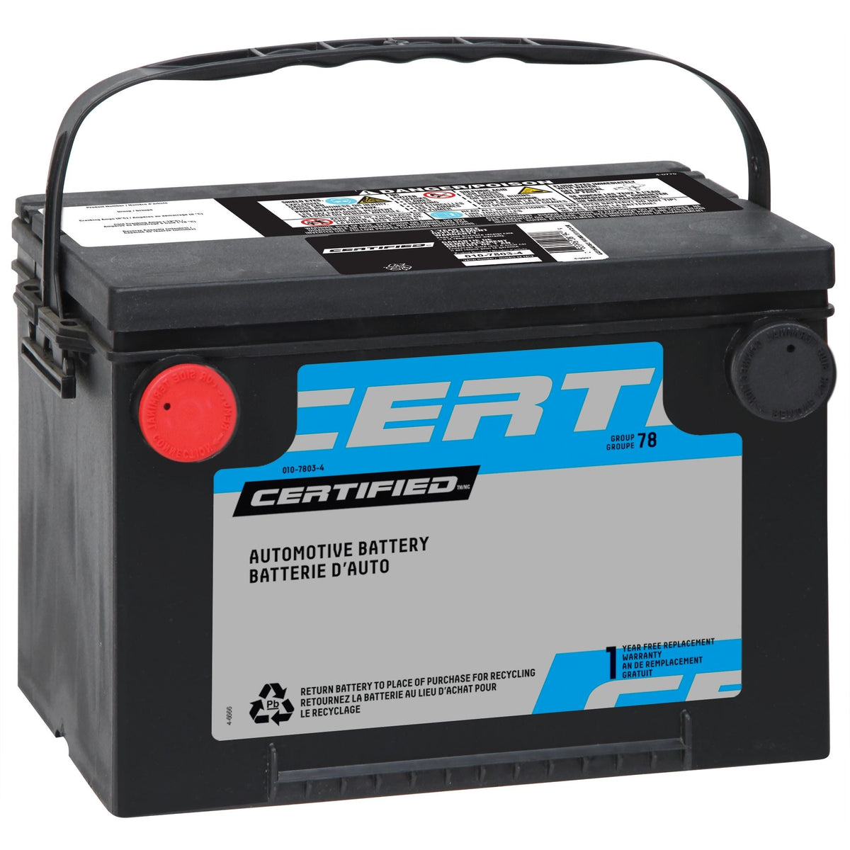 Group Size 34 Battery, 600 CCA
