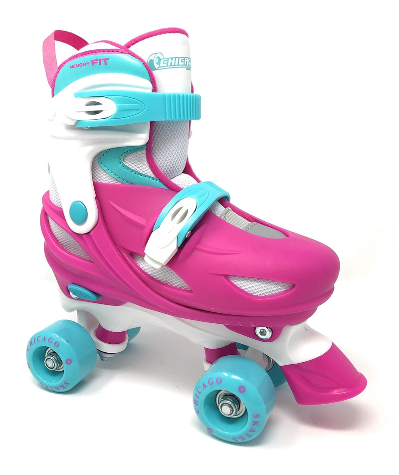 Kids' Adjustable Roller Skates, Pink B9795