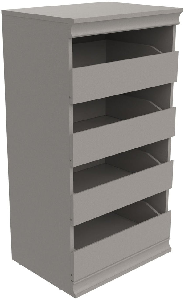 Modular Stackable 4-Drawer Closet Storage Unit, Taupe W1993