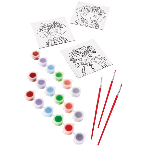 Colour Your Own Canvas Animal Set, 8-ct Q4512