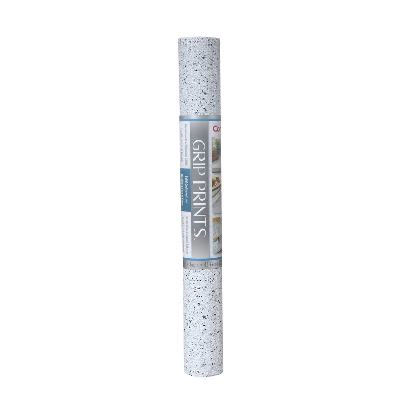 Con-Tact Grip Prints Non-Adhesive Cushioned Shelf/Drawer Liner, White Granite, 18-in x 4-ft M8733