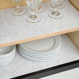 Grip Prints Non-Adhesive Cushioned Shelf/Drawer Liner, White Granite, 18-in x 4-ft