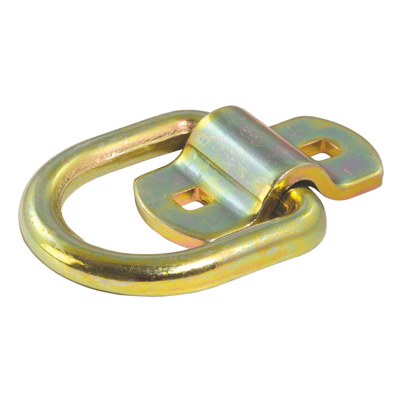 83740 3-in x 3-in Surface-Mounted Tie-Down D-Ring (3600-lb, Yellow Zinc) X7332