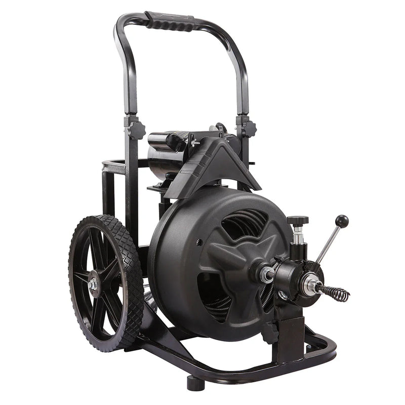 Drain Snake Commercial w/Attachments 100' Electric Sewer M864