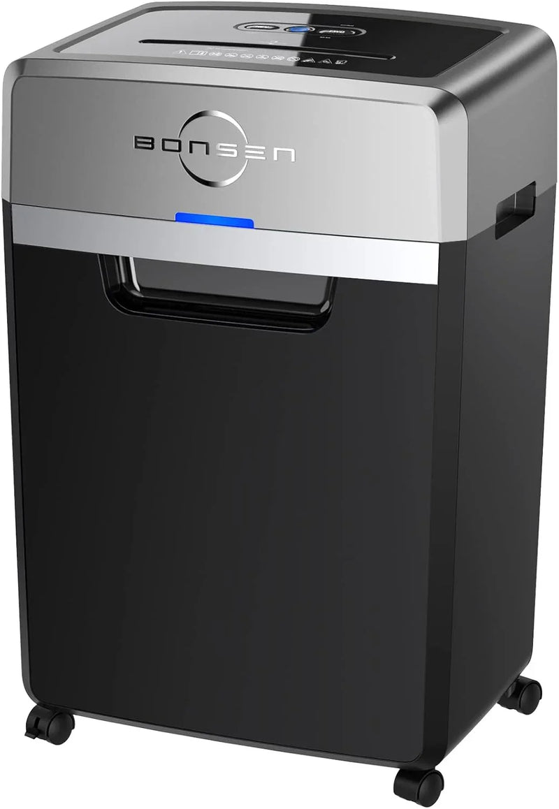 Heavy Duty Paper Shredder, 24-Sheet Cross-Cut Shredder, 40-Min Continuous Running Time, Commercial Grade Shredder for Office, 9-Gallon Big Basket, 55dB Super Quiet, P-4 High Security (S3105) J6608